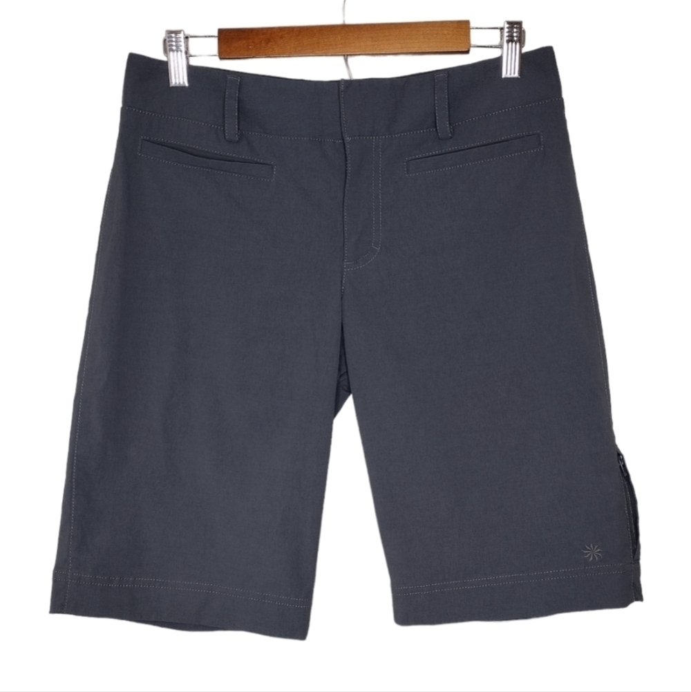 Athleta Women's Gray Outdoors Hiking Athletic Bermudas Short Size 6